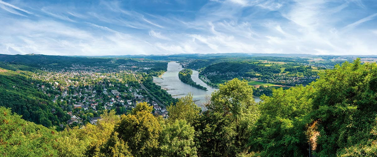 A view over Königswinter, Germany